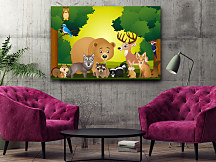 Obraz Lesné zvieratká zs1148